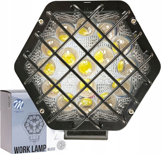 M-Tech Ορθογώνιος Προβολέας Αυτοκινήτου LED Universal 12 - 30V 48W 13.8cm 1τμχ