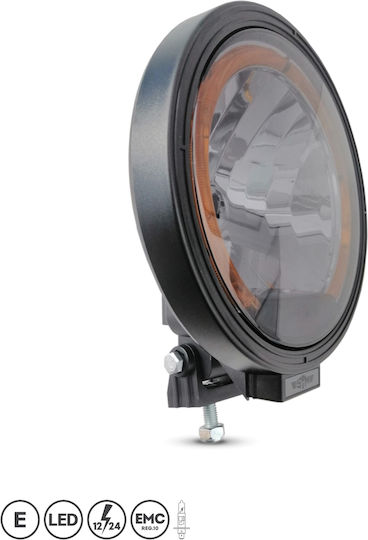 Кръглаς Фарове за мъгла за кола LED Mitsubishi Вземане 12 / 24V с Оранжев осветление 1бр