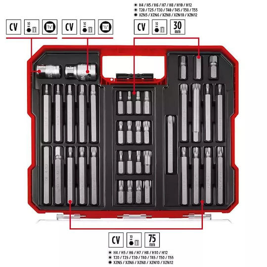 Einhell Σετ 40 Μύτες Κατσαβιδιού