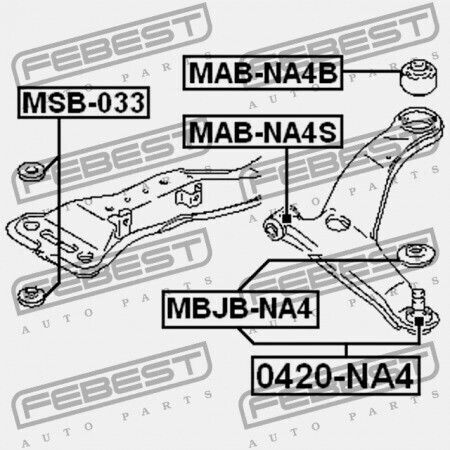 Braț De Control Frontal Inel Spate Mitsubishi Mare Na4w/na8w 2003-2009 Mr594320
