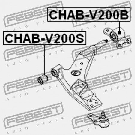 Kugellager Für Die Vorderseite Kontrollarm Chevrolet Epica 2004-2010 Eu 96328434