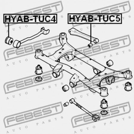 Hintere Längsringstab Hyundai Tucson 04 - Okt.2006 2004 Gen 55116-2e000