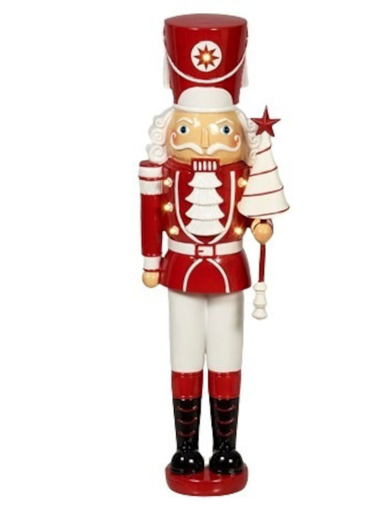 Soldat De Plumb Spărgător De Nuci De Crăciun Cu Lumină (Baterie) Înălțime 45cm