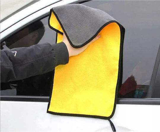 Falon-Tech Πετσέτα Microfiber Προσώπου Διπλής Όψεως Κίτρινη 30x30εκ.