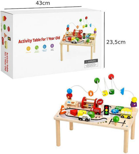 Educational Wooden Activity Table for 12+ Months