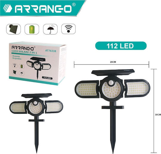 Arrango Spiked Lampă Solară 2.5W cu Fotocelulă