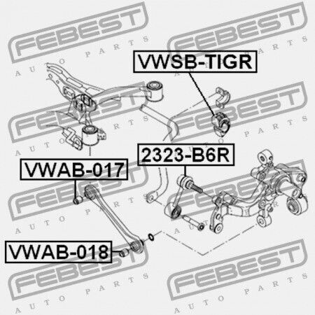 Rear Stabilizer Ring Audi A3 S3 Sportback Limousine 2004-2013 Rdw 1k0511327ap
