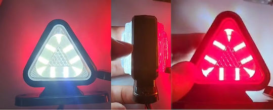 Set de claxoane volum LED triunghi 12v 24v Ip67 roșu alb 6.5cm