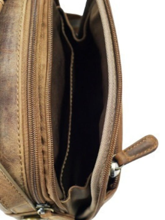 Leder Herren Tasche Schulter / Crossbody Braun