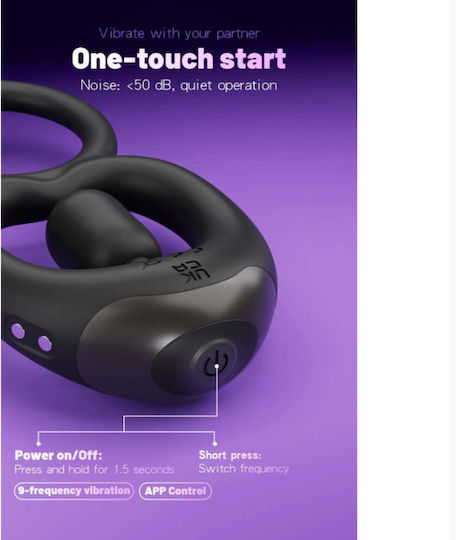 Aph Επαναφορτιζόμενο Δαχτυλίδι Πέους Δόνηση Rechargeable Vibrating Penis Ring Sw5032