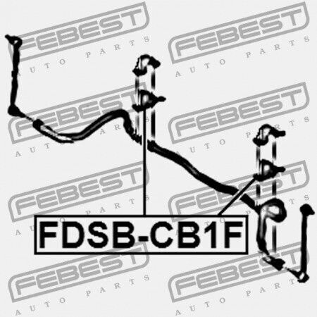 Strut Mount Set Ford Fiesta VI 1.25 1.4 08> Febest Fdsbcb1f-4674