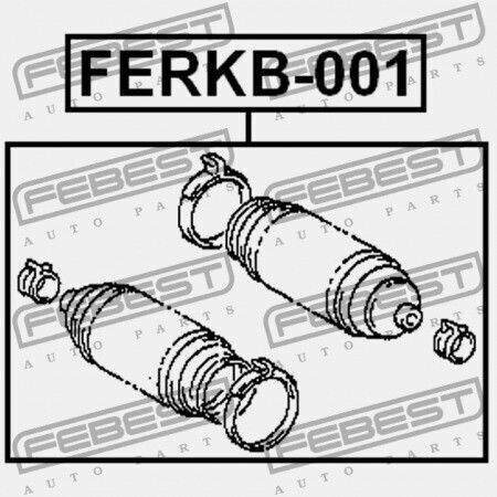 Steering Rack Gaiter Set Audi A1 8X1 8XK All <15 Ferkb-001