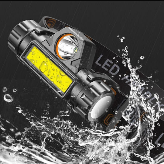 Rechargeable LED Head Flashlight IPX4 with Maximum Brightness 1200lm TC-62 3 Pieces