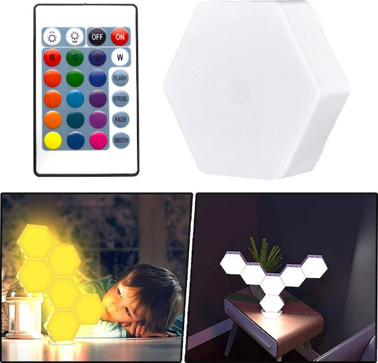 Φωτιστικό LED RGBW Hexagon 6τμχ
