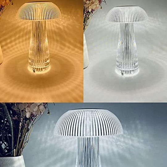 Touch 3 Colors Lighting Crystal Light Decorative Lamp Transparent