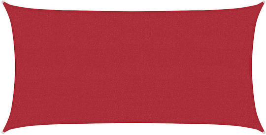 vidaXL Rechteckiges Sonnensegel Rote 2,5x6m