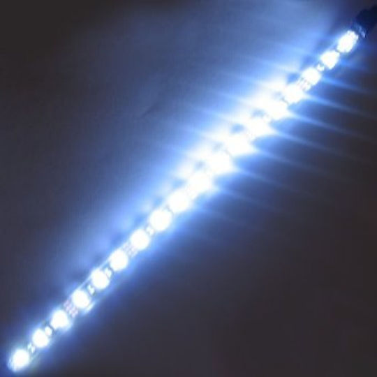 Waterproof LED Strip 12V Cold White Light 5m Type SMD3528 with Power Supply