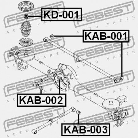 NTY Aufhängung Arm für Kia Besta / Pregio / Retona / Sportage Mazda Bongo ZTT-KA-325A