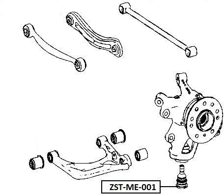 Support Joint Mercedes-Benz GL-Class 2012-2015 4.7L SUV Mercedes-Benz GL-Class 2006-2012 4.0L SUV Mercedes-Benz GL-Class 2012-2015 3.0L SUV