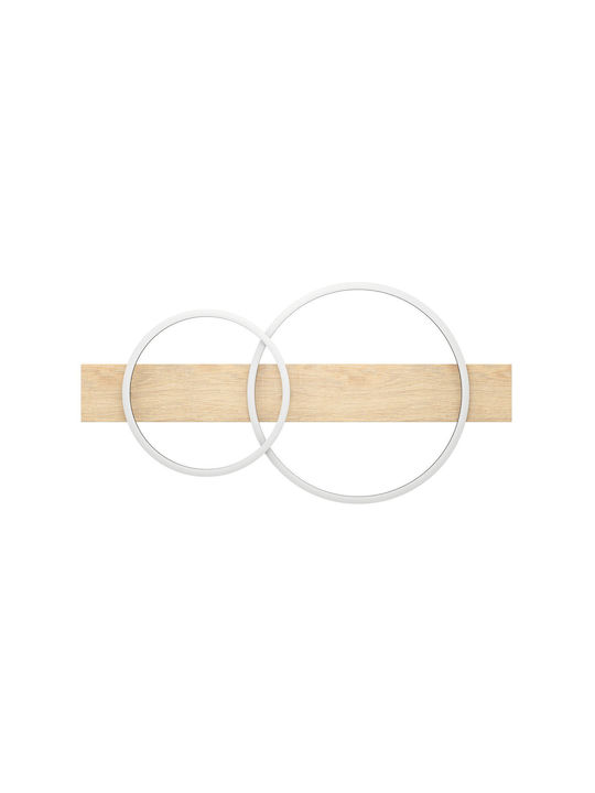 Eglo Boyal Ceiling Mount Light 78cm Beige with Integrated LED