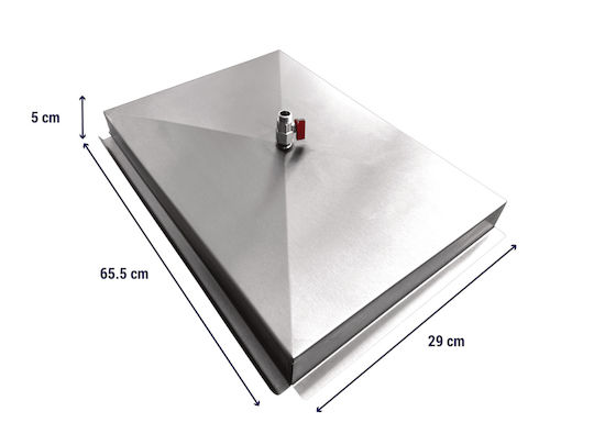 GMD1144 Grill Fat Collector With Tap 65.5x29x5cm