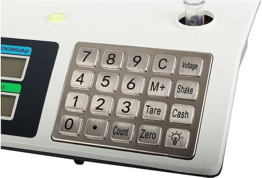 Verk Group Electronic Retail Scale with 40kg Weighing Capacity and 2gr Accuracy