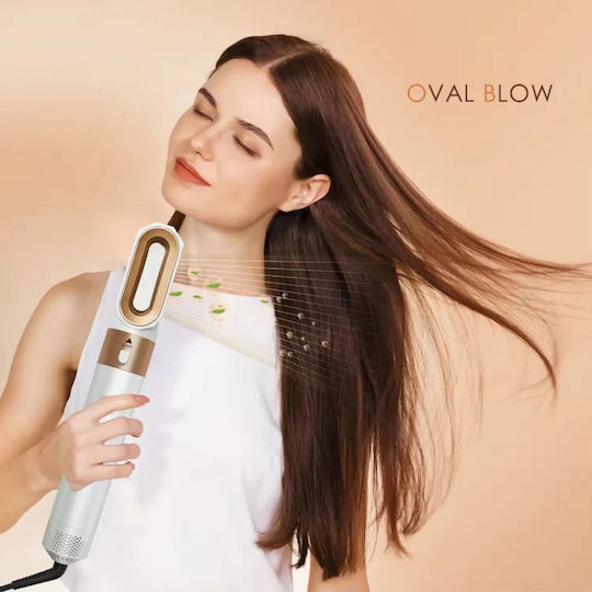 Kemei Electric Hair Brush with Air for Straightening and Curls