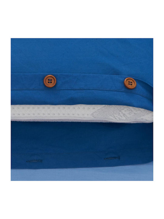 Heinner Double Bed Sheet Set 200x220cm Blue (4 Pieces)