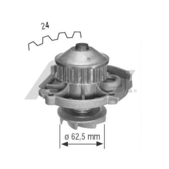 Фиат Пунто 188 Водна помпа Airtex 1616