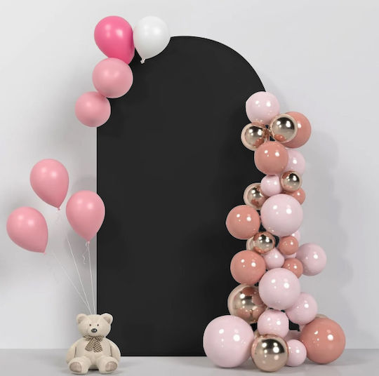 Material Cover Balloon Arch Metal Frame Stand Photos 120x220cm Black