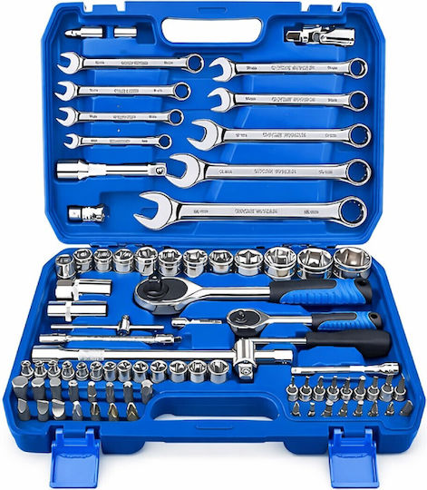 Set 82 Pieces Wrenches & Sockets Hl-06381 Rl15185