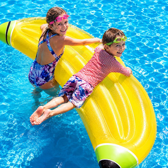 Inflatable Sea Mattress Yellow 188x118cm