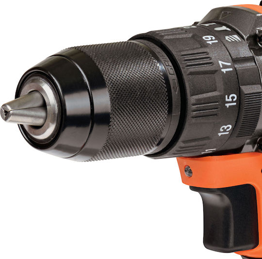 Krausmann Krausmann Akkubetriebene Werkzeugsets Bohrer & Schlagschraubendreher Brushless 20V mit 2 Batterien 2Ah und Tragetasche