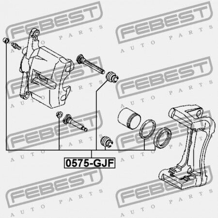 Reparaturset Für Vorderen Bremssattel Mazda 6 Gj 2012-2012 Eu Ghy9-33-26za