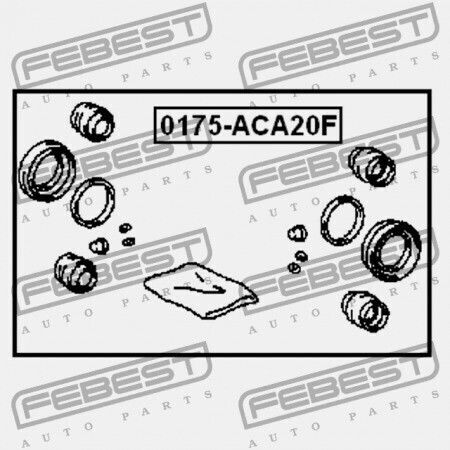 Κιτ Επισκευής Δαγκάνα Μπροστινού Φρένου Toyota Rav4 Aca2 2000.08-2005.11 Eu 04479-42040