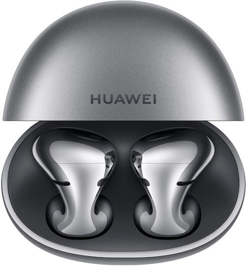 Huawei FreeBuds 5 Bluetooth Handsfree Earphones with Sweat Resistance and Charging Case Silver Frost