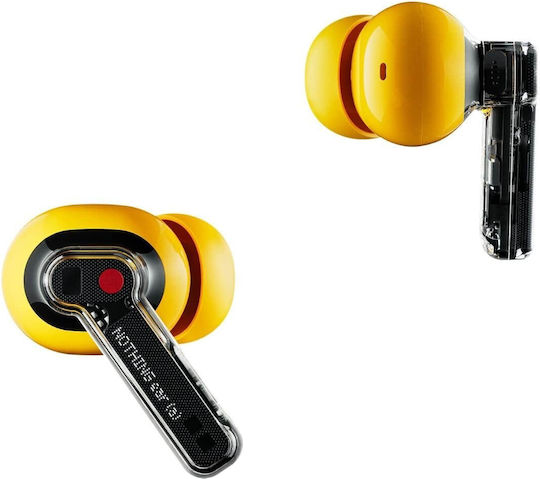 Nothing Ear (a) In ear Bluetooth хендсфри Слушалки с Устойчивост на Пот и Кутийка за Зареждане Жълт