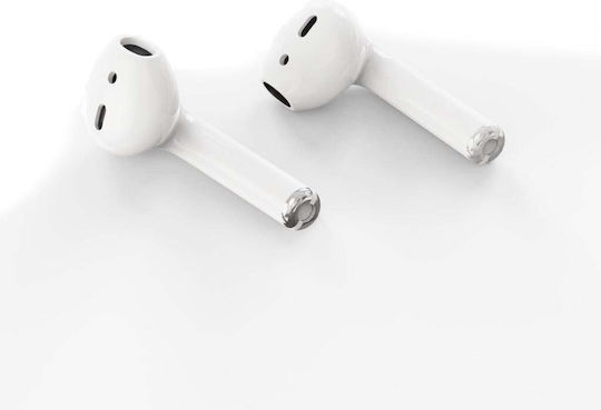 XO Q2 Earbud Bluetooth Handsfree Ακουστικά με Θήκη Φόρτισης Λευκά