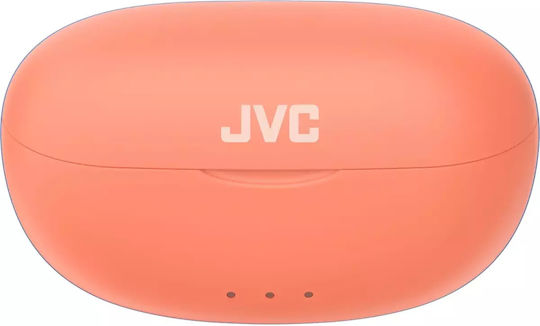 JVC HA-A7T2 In-ear Bluetooth Handsfree Ακουστικά με Αντοχή στον Ιδρώτα και Θήκη Φόρτισης Peach