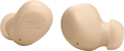 JBL Wave Buds Bluetooth Handsfree Earphones with Sweat Resistance and Charging Case Beige