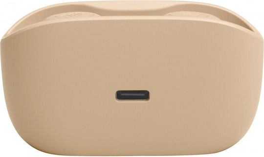 JBL Wave Buds Bluetooth Handsfree Earphones with Sweat Resistance and Charging Case Beige