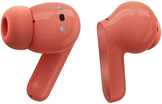 Motorola Moto Buds Bluetooth Handsfree Earphones with Sweat Resistance and Charging Case Coral Peach