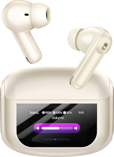 Hoco EQ21 In-ear Bluetooth Handsfree Earphones with Charging Case White