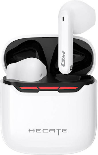 Edifier GM3 Plus Earbud Bluetooth Handsfree Ακουστικά με Θήκη Φόρτισης Λευκά