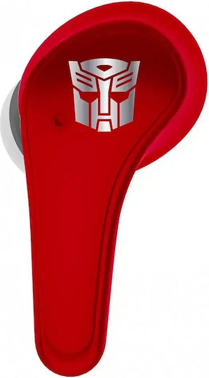 OTL Transformers Autobot In-ear Bluetooth Handsfree Căști cu Carcasă de Încărcare Roșu