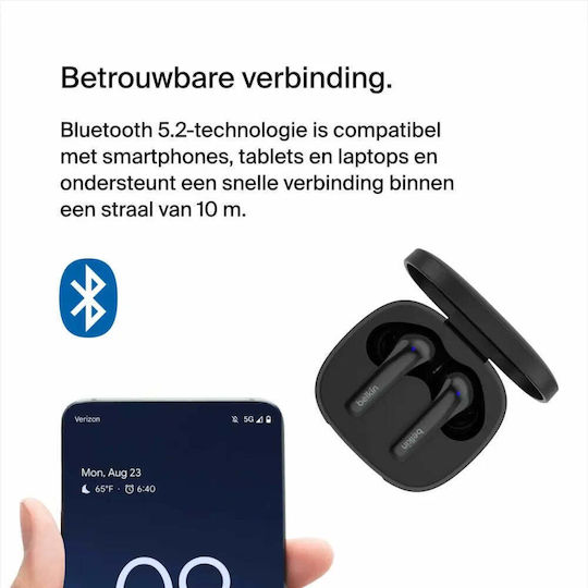 Belkin SoundForm Motion In-ear Bluetooth Handsfree Earphones with Sweat Resistance and Charging Case Black