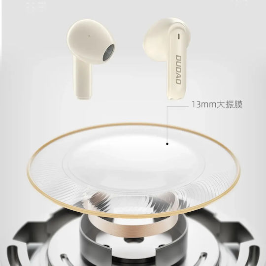 Dudao U18pro In-ear Bluetooth Handsfree Earphones with Charging Case Beige