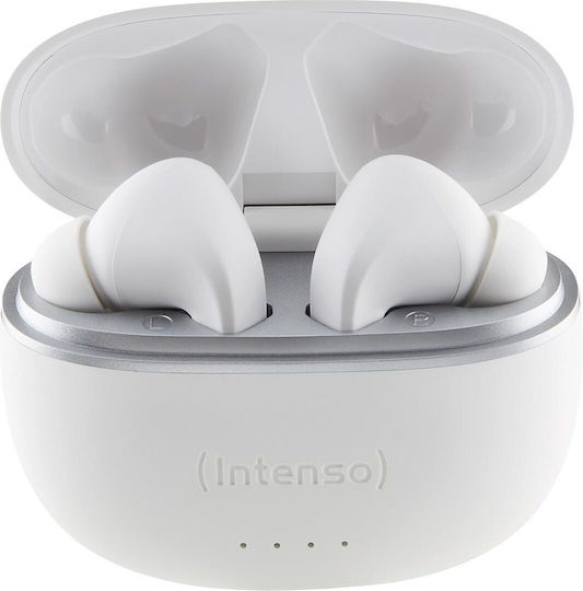 Intenso T302A In-ear Bluetooth Handsfree Ακουστικά με Θήκη Φόρτισης Λευκά