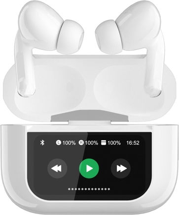 Firo A9pro In ear Bluetooth хендсфри Слушалки с Кутийка за Зареждане Бял