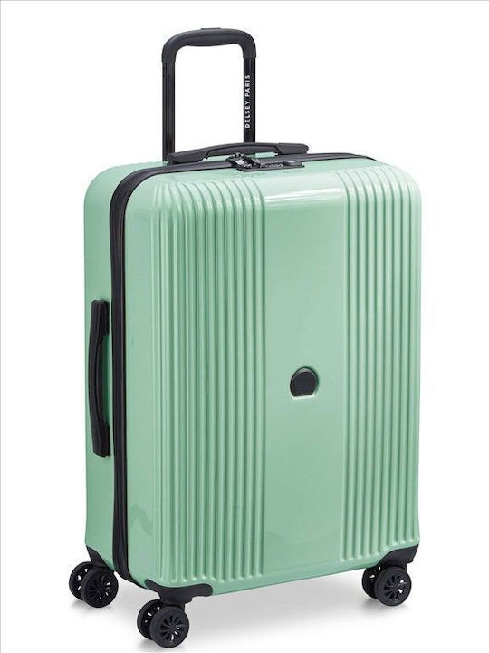 Delsey Medium Turquoise Suitcase Height 66cm